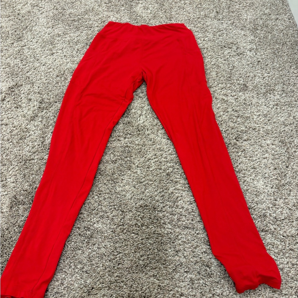 Vibrant Red Women's Leggings